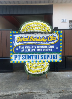 Papan Bunga Duka di Tugujaya